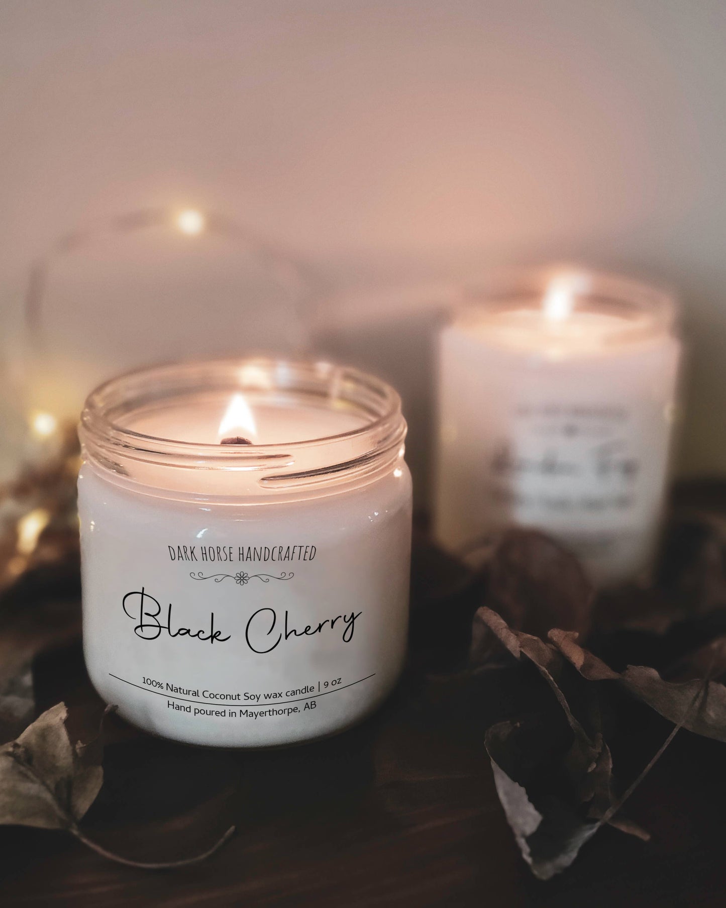 Black Cherry - 100% Natural Coconut Soy Wax Candle