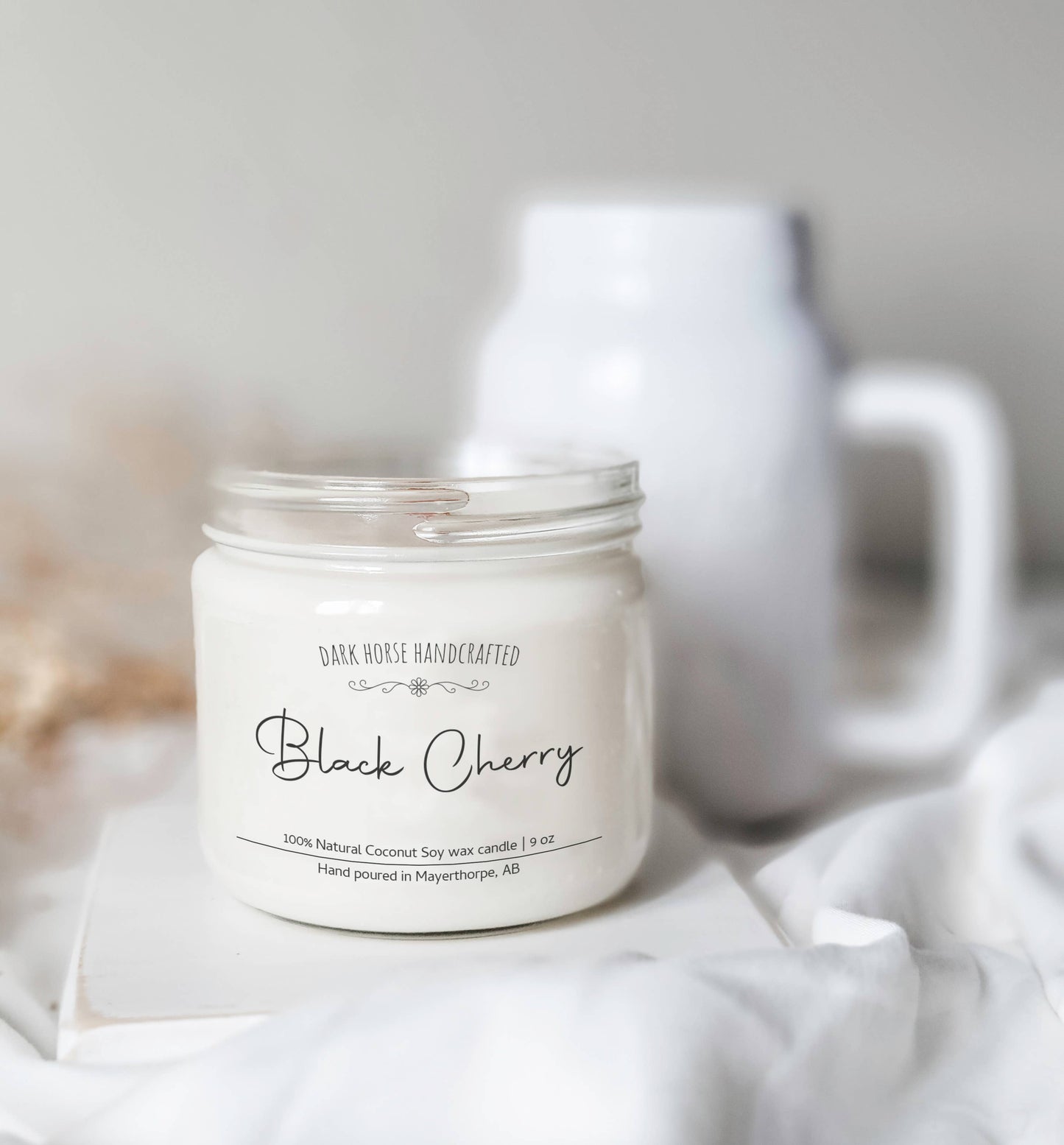 Black Cherry - 100% Natural Coconut Soy Wax Candle