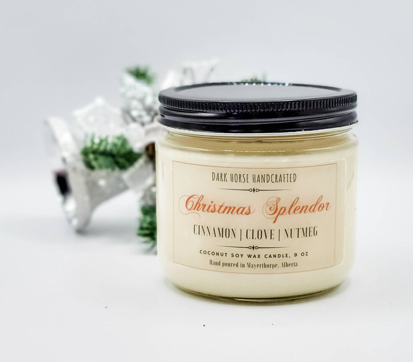 Christmas Splendor - Holiday, Natural Coconut Soy Candle