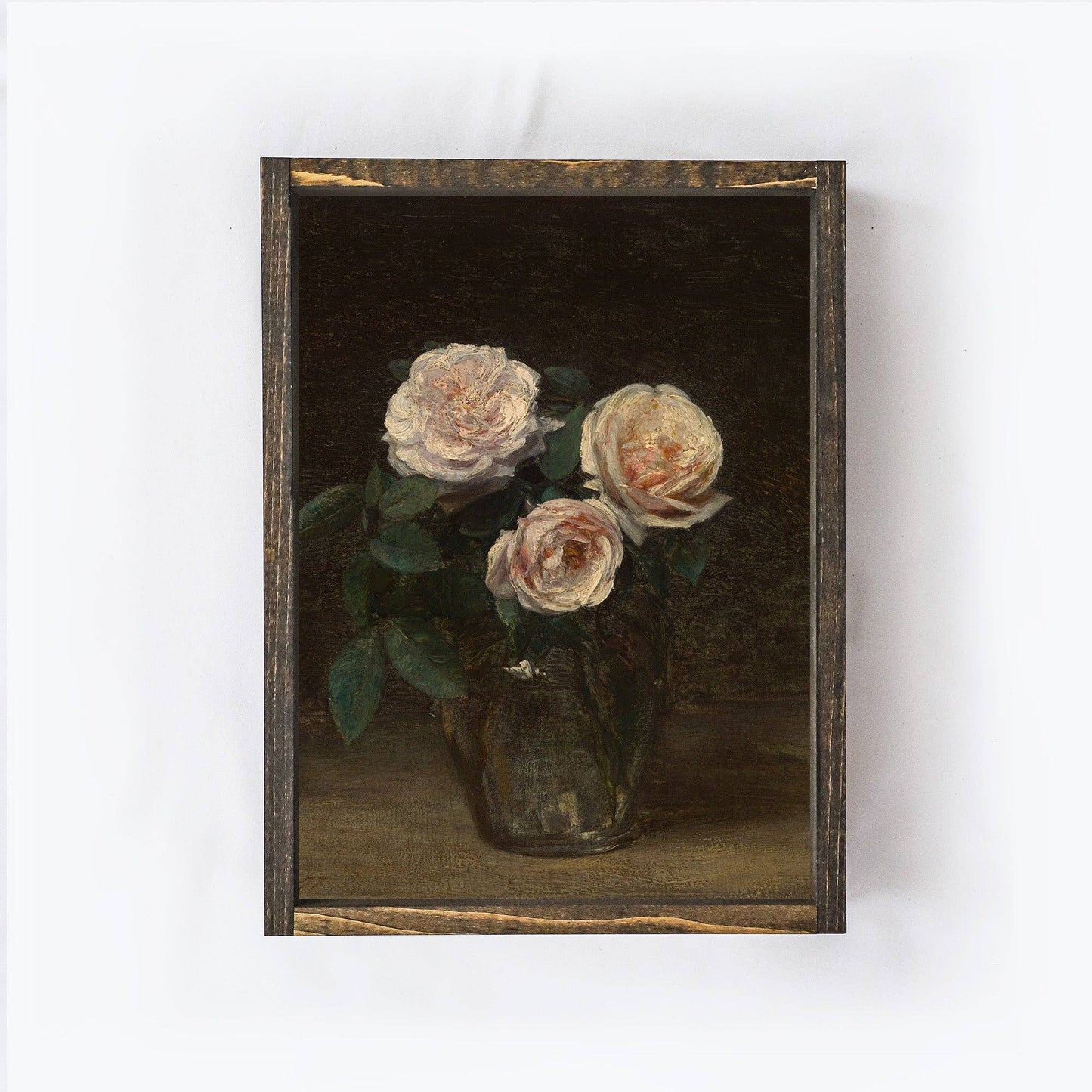 Vintage Print Framed | Still Life With Roses