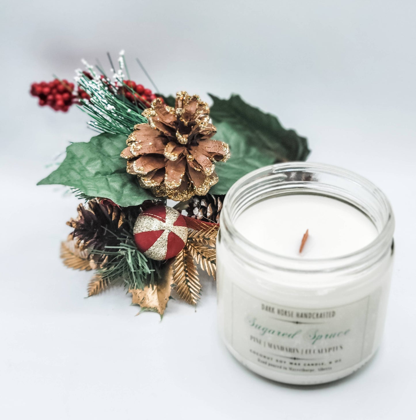 Sugared Spruce - Christmas, Natural Coconut Soy Candle