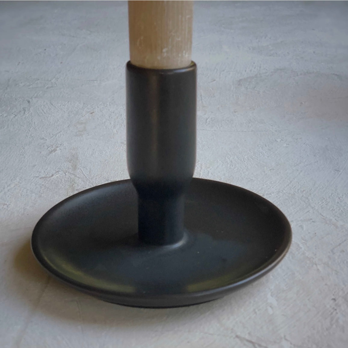 STONEWARE CANDLEHOLDER