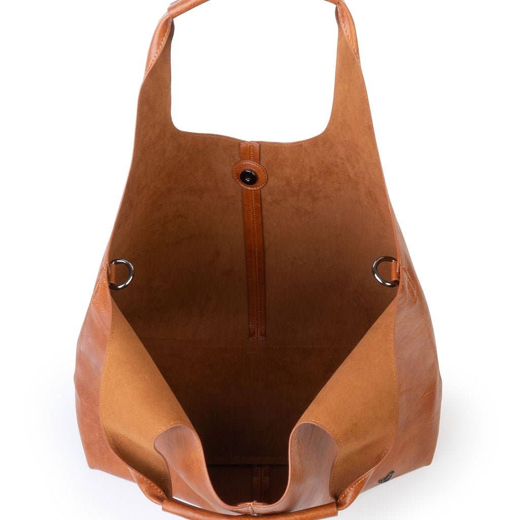 NEW: Kipling Vegan Leather Tote - Cognac