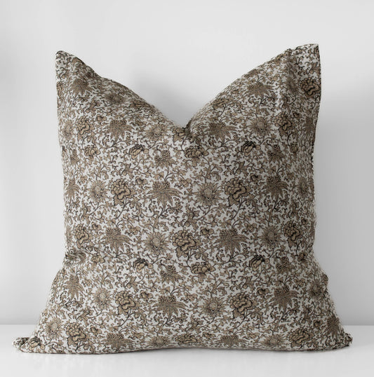 Odessa Pillow Cover |  Vintage Style Floral Pillow Cover