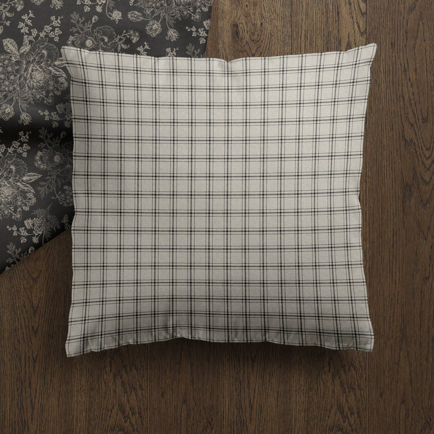 Ronan Pillow Cover | Checkered Plaid Throw Pillow