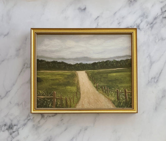 QUIET ROAD - Art Print (framed) 8x10"