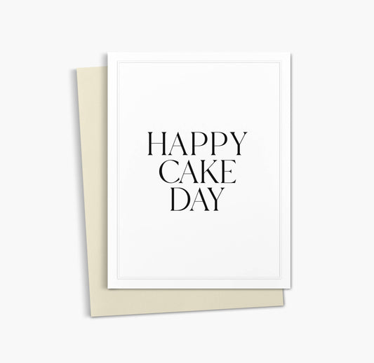 Happy Cake Day Greeting Card | Simple Birthday Card