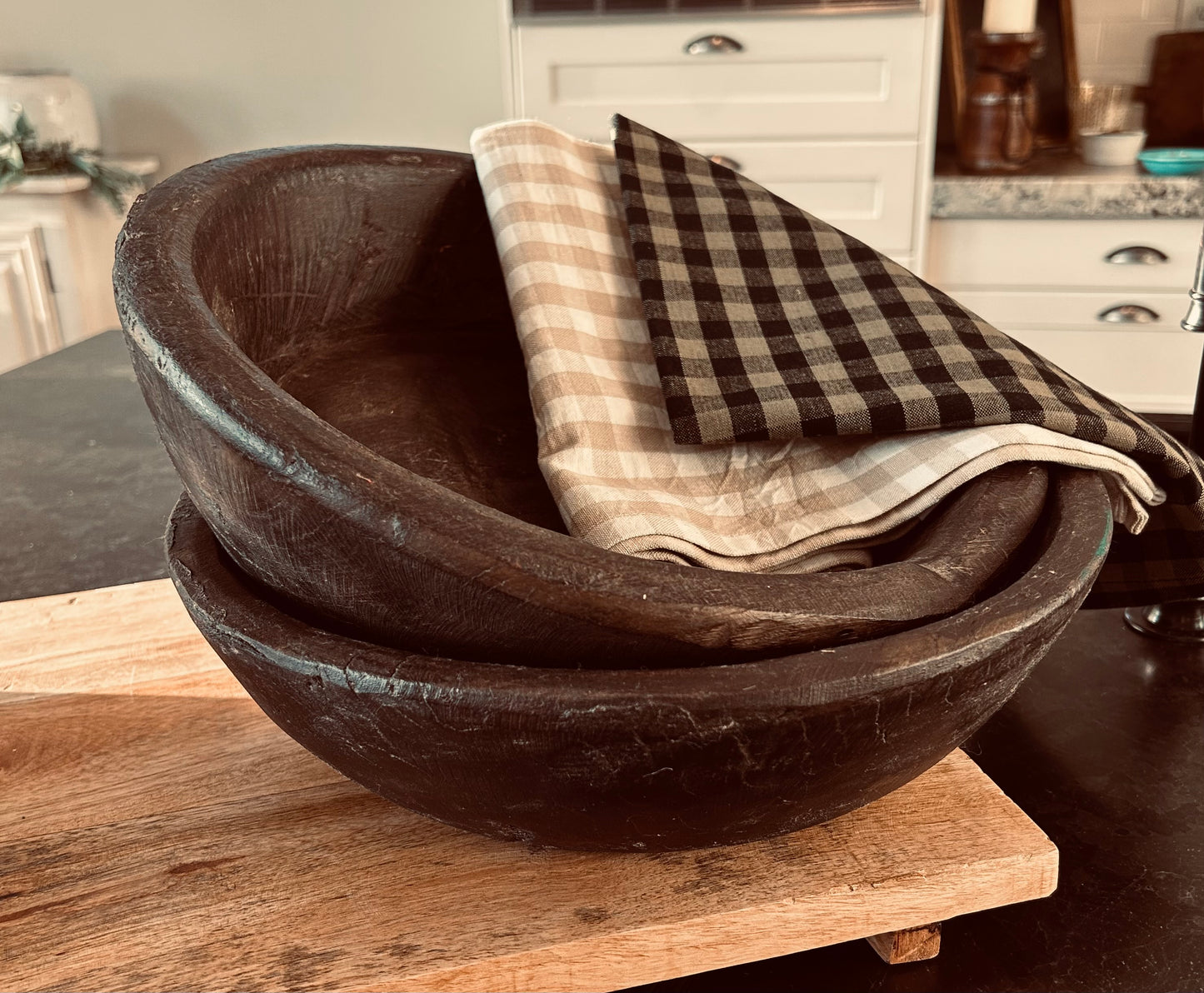 Wooden Old Dough Chapati  Plate