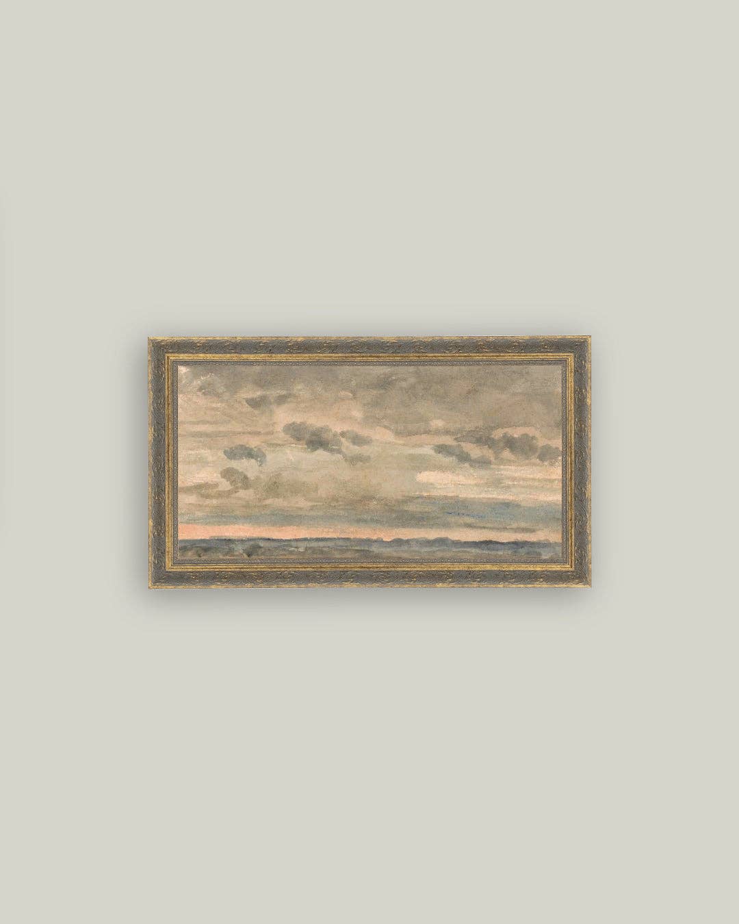 Sunset Sky Framed Antique Art