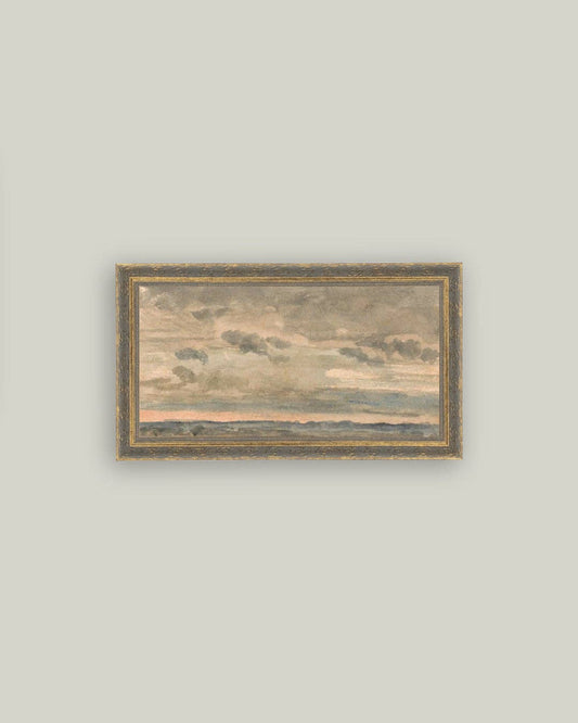 Sunset Sky Framed Antique Art