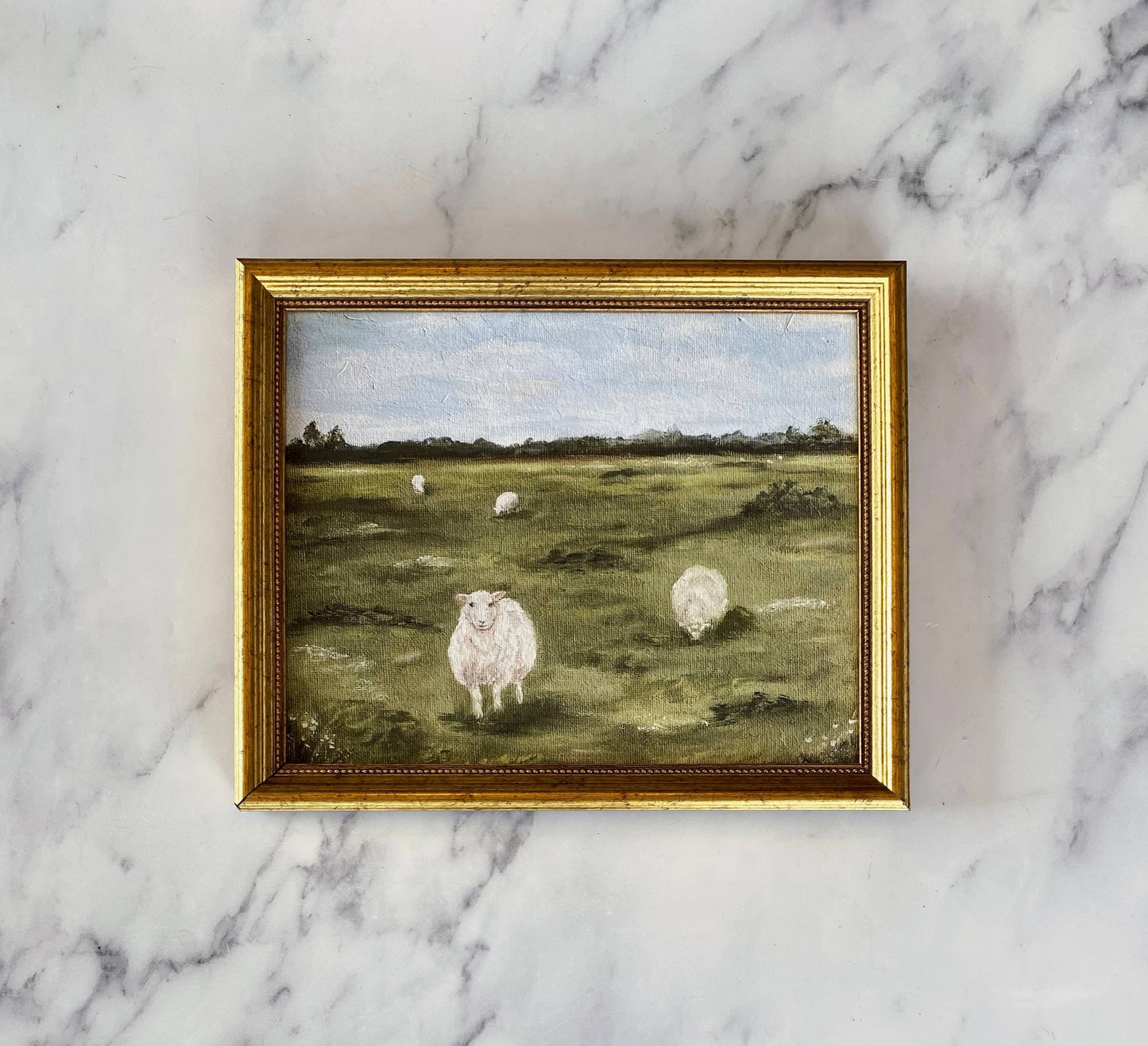 SHEEP IV - Krista Kim (framed) 8x10"