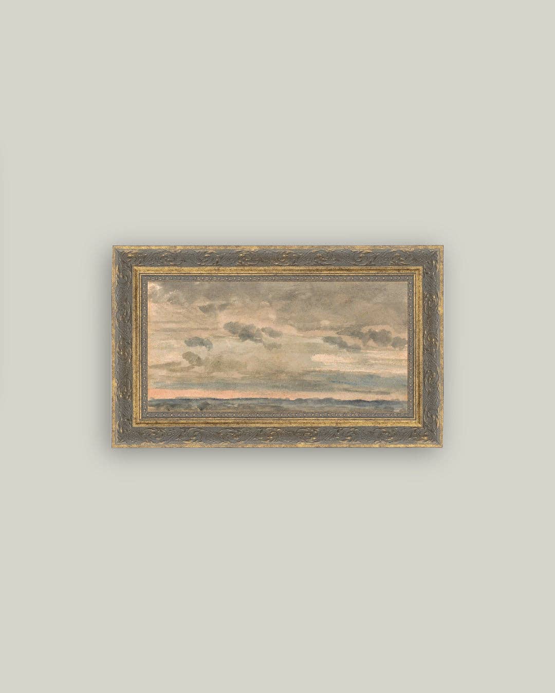 Sunset Sky Framed Antique Art