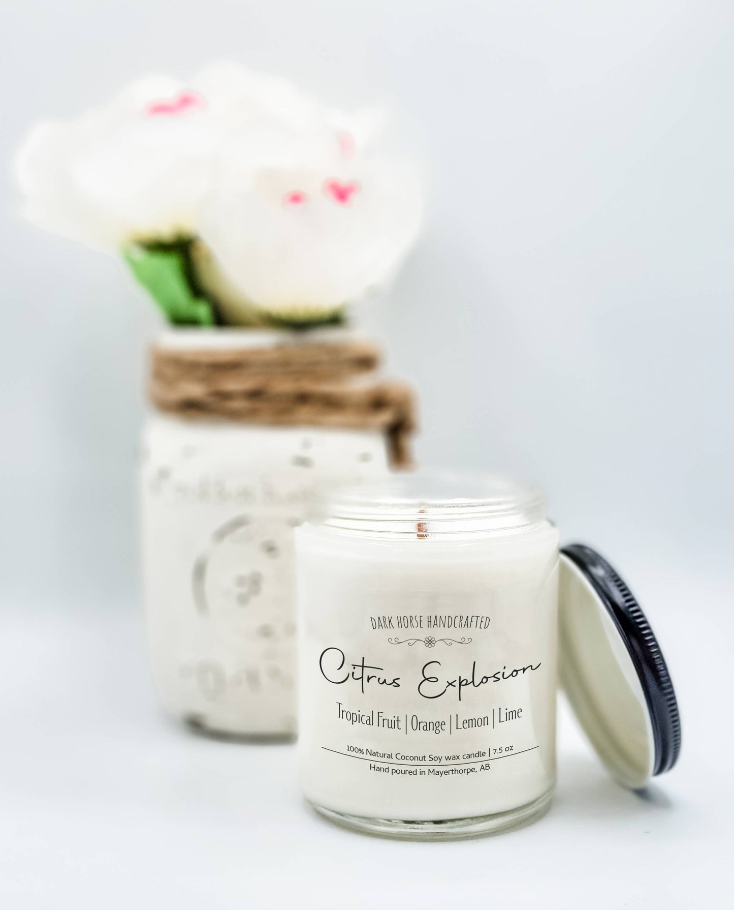 Citrus Explosion - 100% Natural Coconut Soy Wax Candle