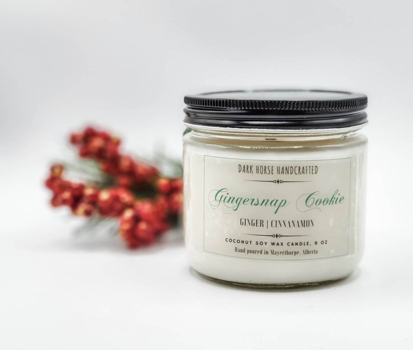 Gingersnap Cookie - Scented, Natural Coconut Soy Candle