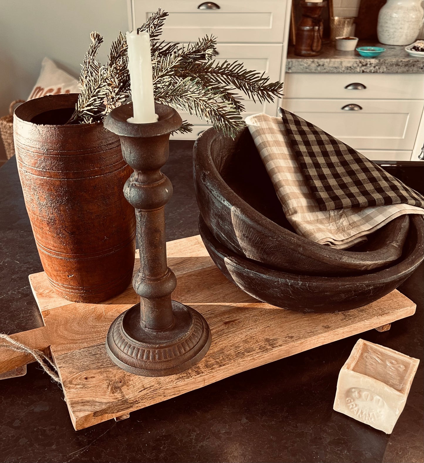 Wooden Old Dough Chapati  Plate