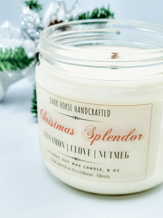 Christmas Splendor - Holiday, Natural Coconut Soy Candle