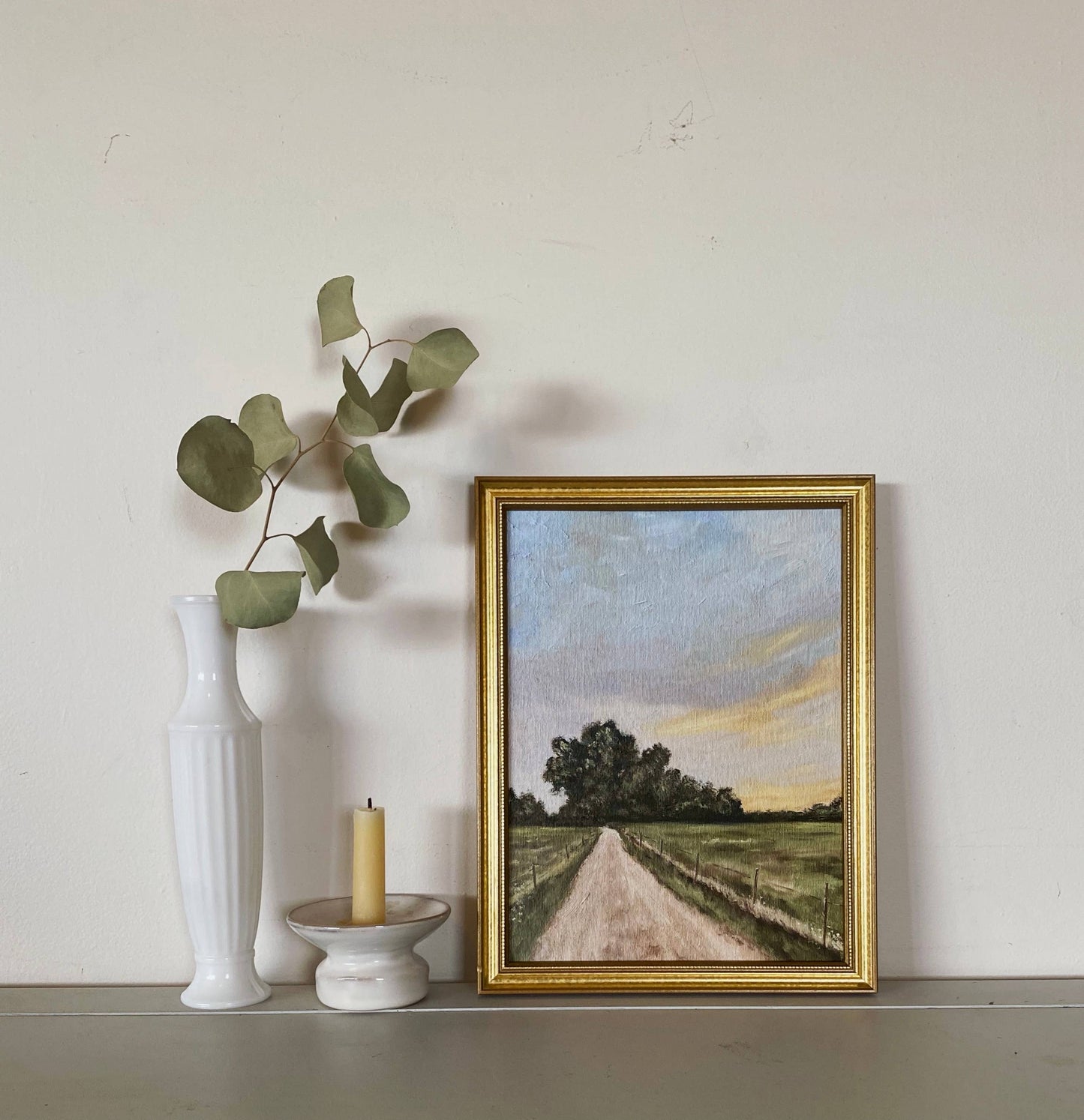 COUNTRY ROAD - Art Print (framed) 8x10"