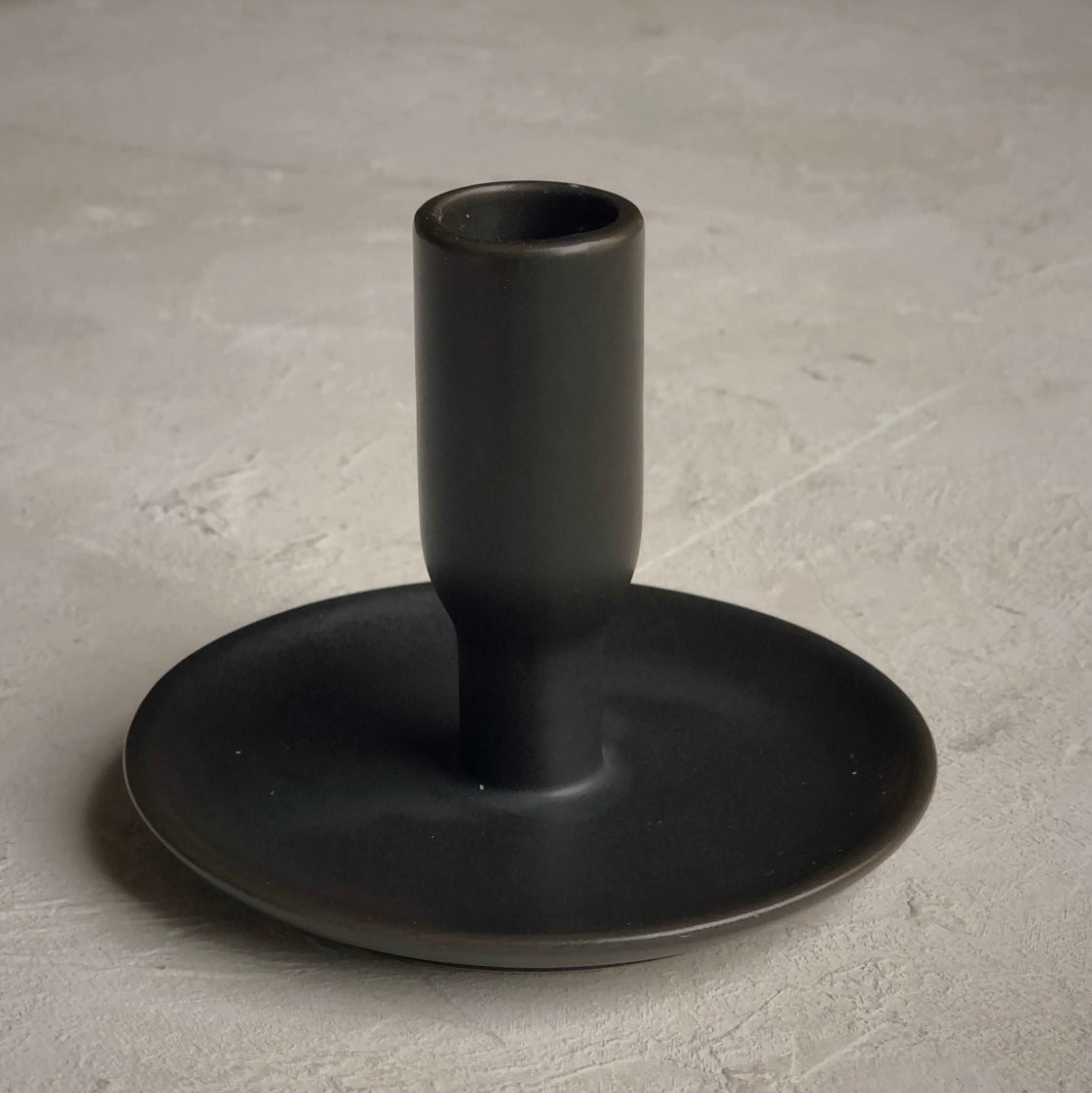 STONEWARE CANDLEHOLDER