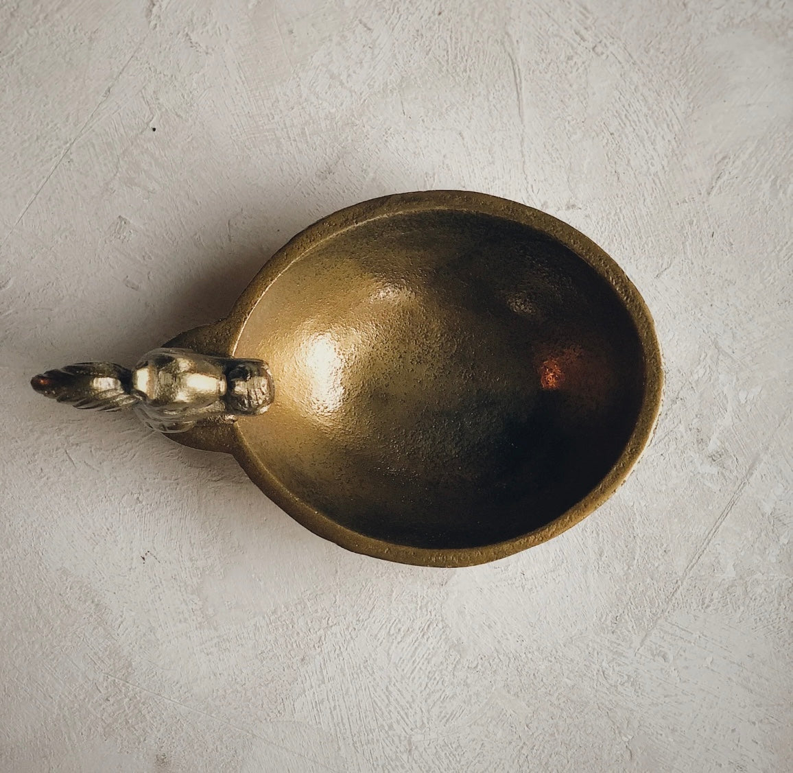 Brass Squirrel Dish