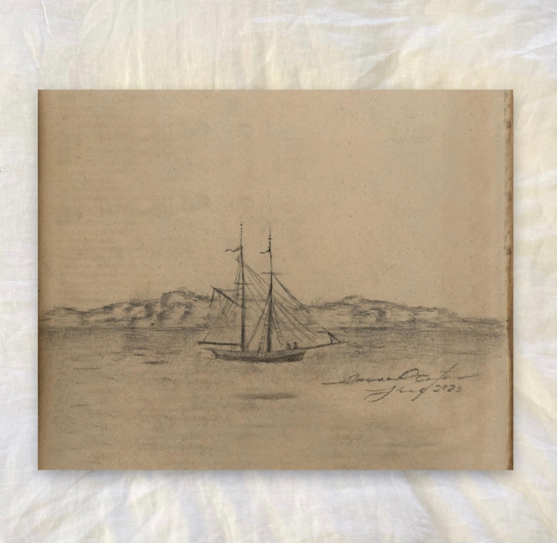 sail v-Hannah Winters 8x10” (framed)