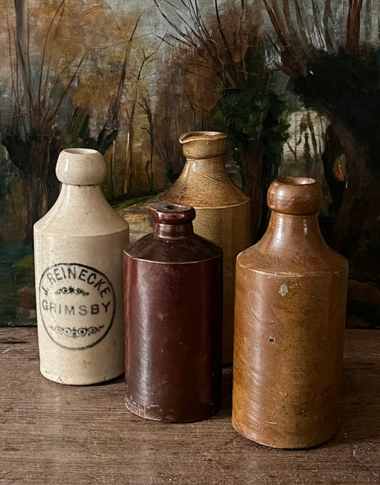 Antique Ink & Ginger Beer Bottles