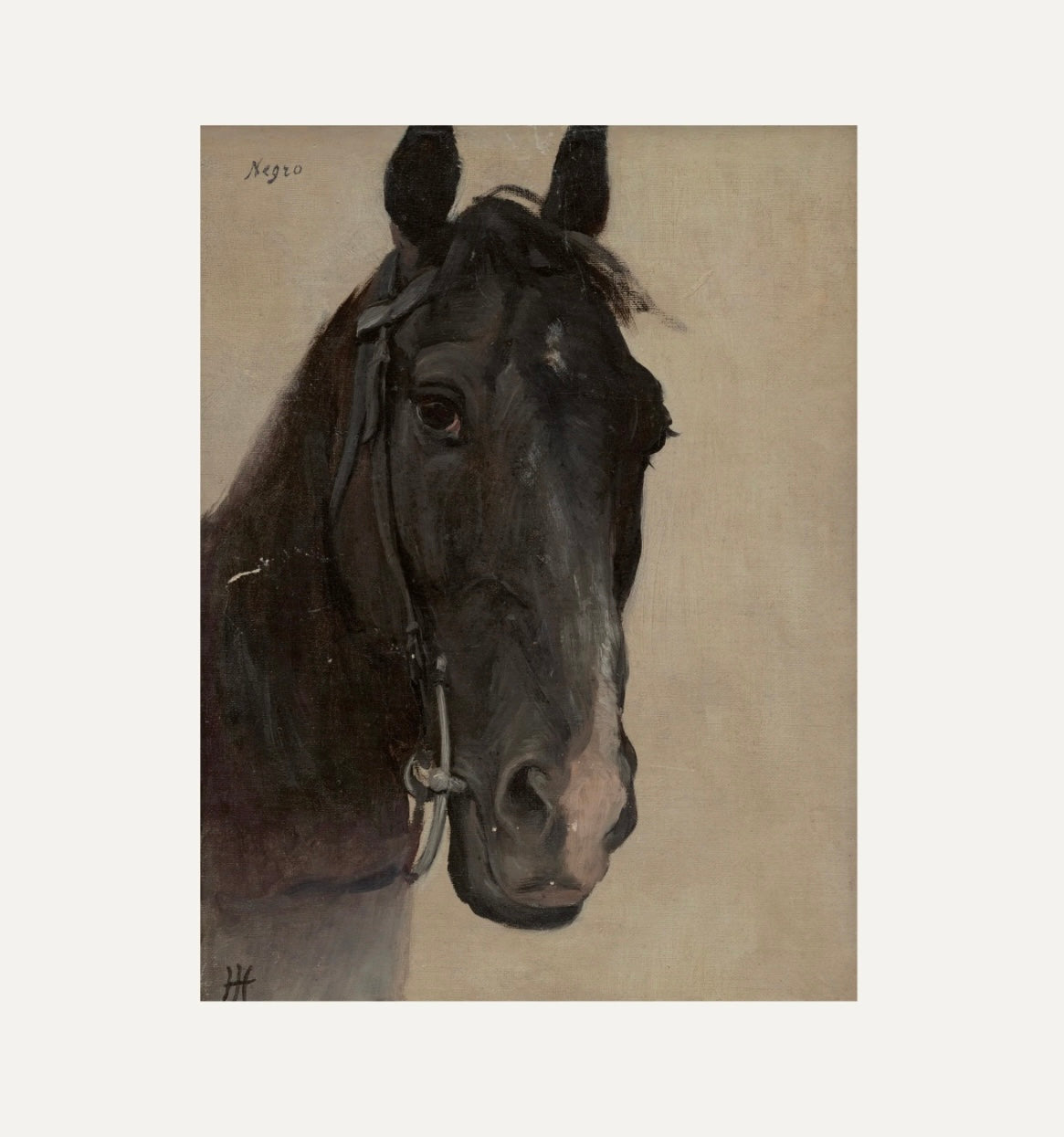 Fine Art Print- The Black Horse 12x18” (framed)