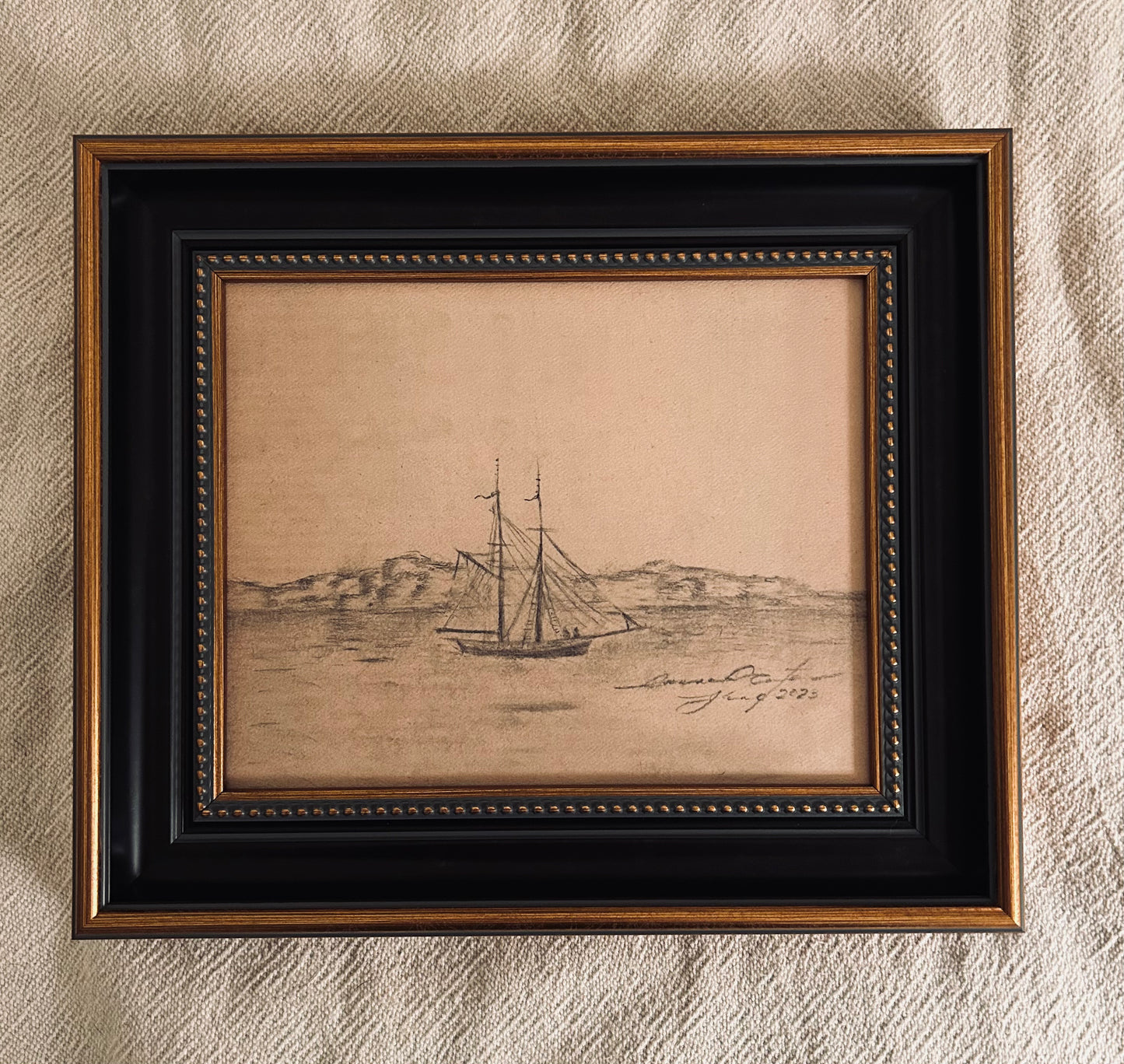 sail v-Hannah Winters 8x10” (framed)