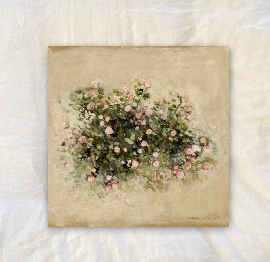 Garden roses no. 15-8’x8’ (framed)