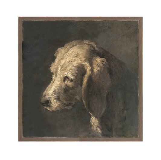 “Moody Dog" 11x11” Framed Art Print