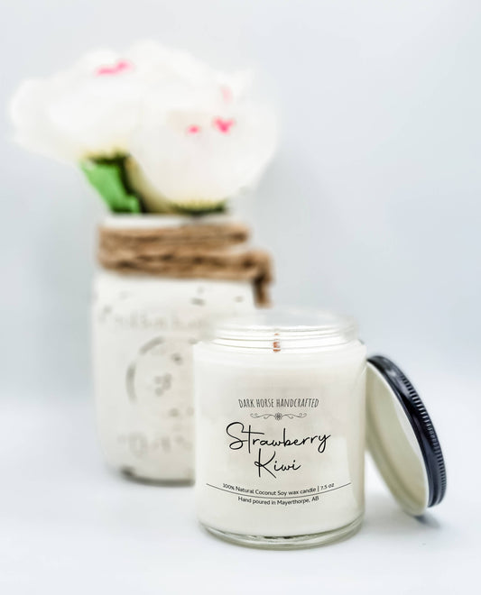 Strawberry Kiwi - 100% Natural Coconut Soy Wax Candle