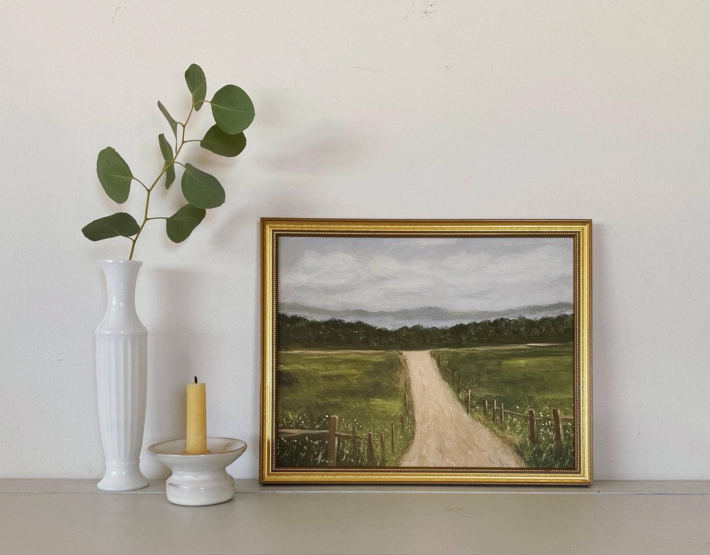 QUIET ROAD - Art Print (framed) 8x10"