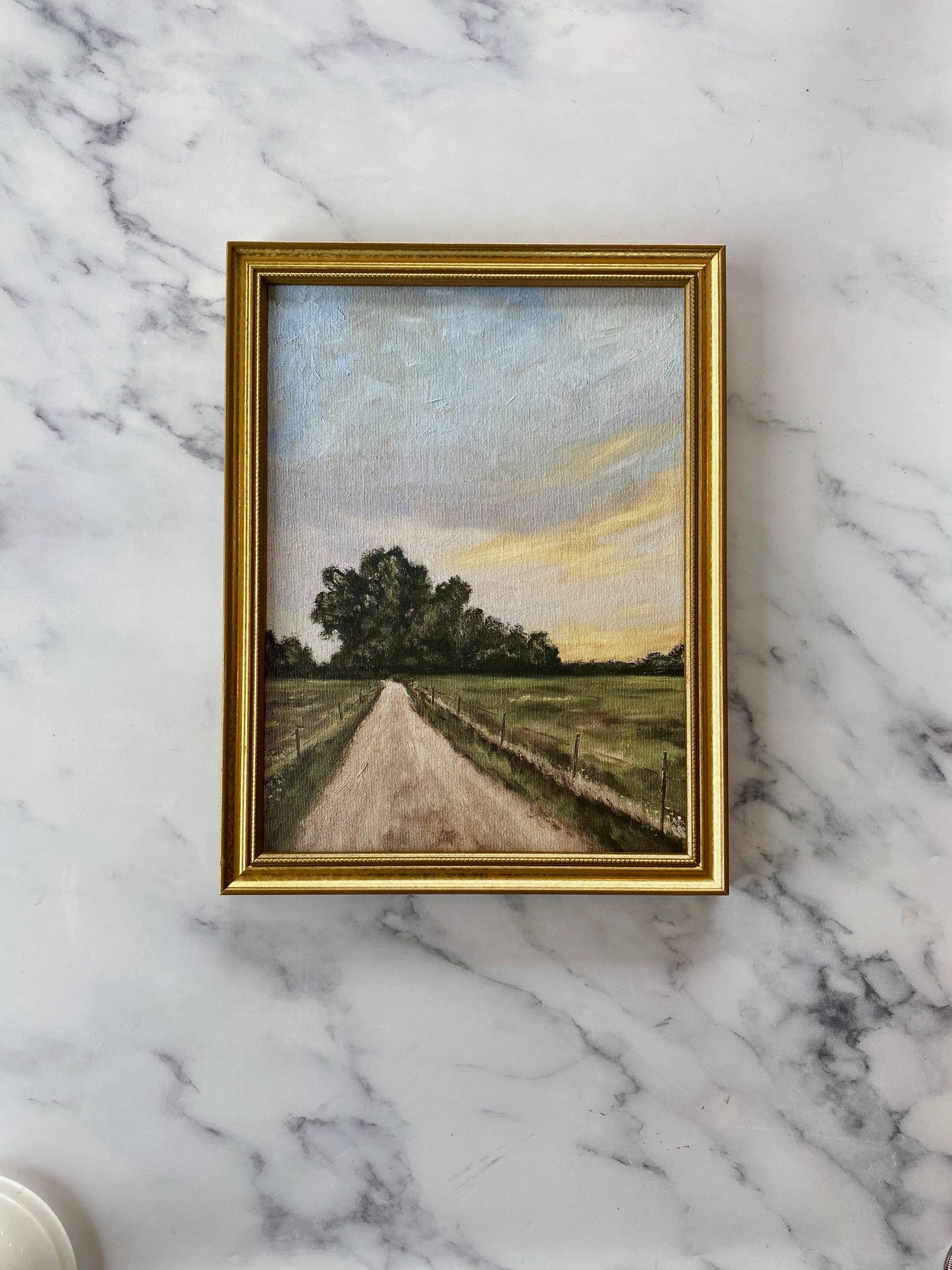 COUNTRY ROAD - Art Print (framed) 8x10"