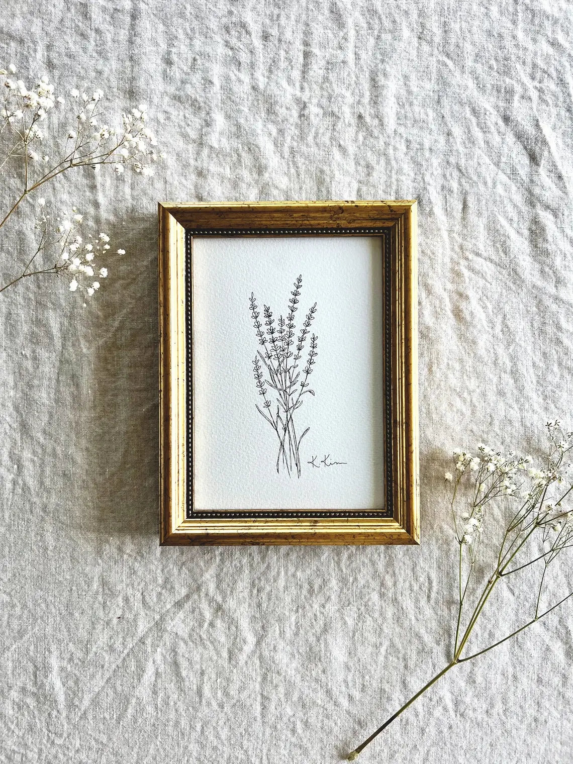 LAVENDER II - Art Print (framed) 5x7"