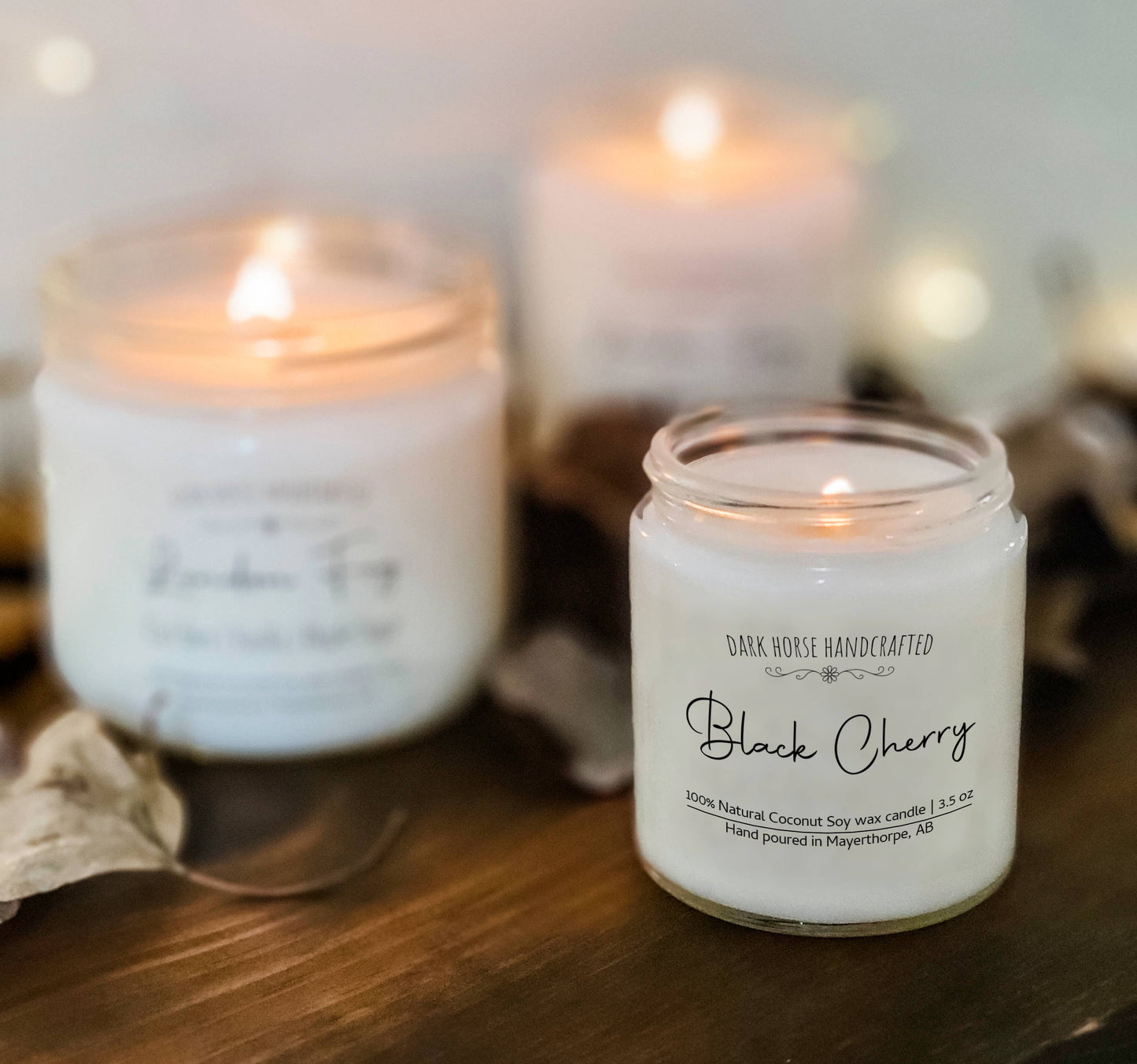 Black Cherry - 100% Natural Coconut Soy Wax Candle