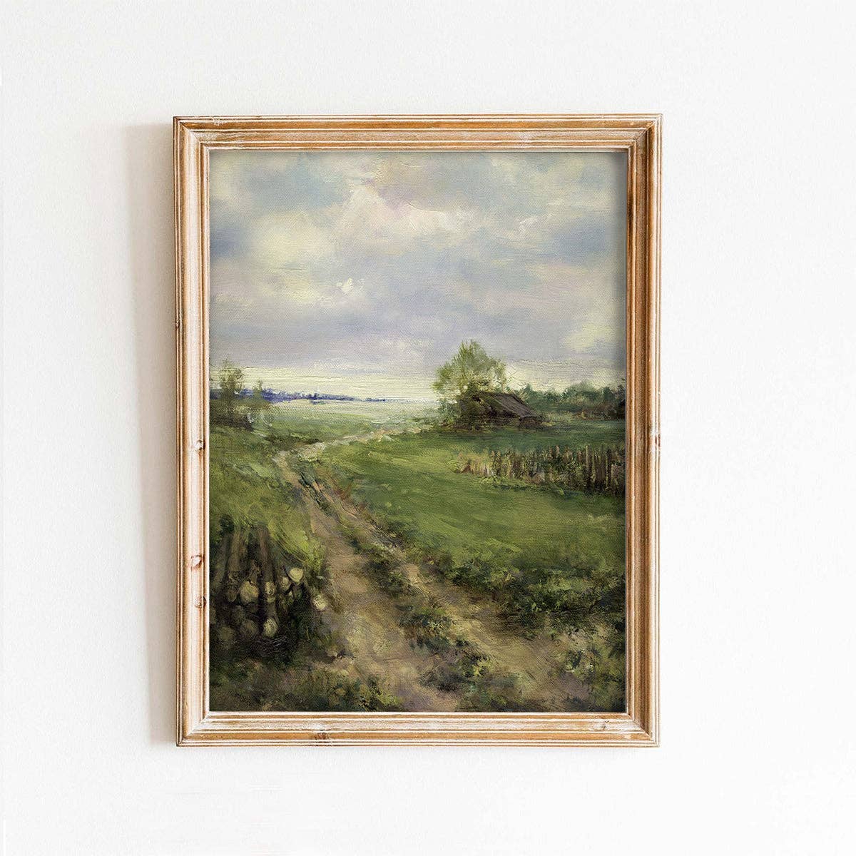 The Path Home Vintage Art Print-Framed