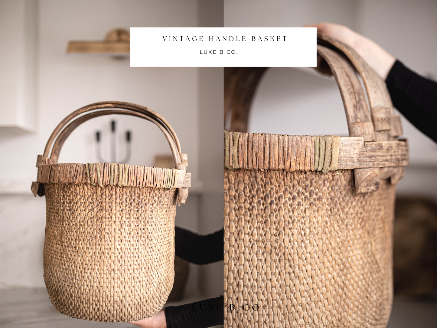 Vintage Handle Basket